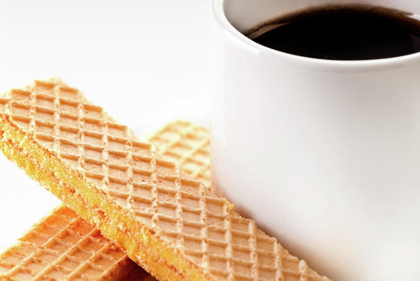 Espresso and Lemon Wafer Photograph